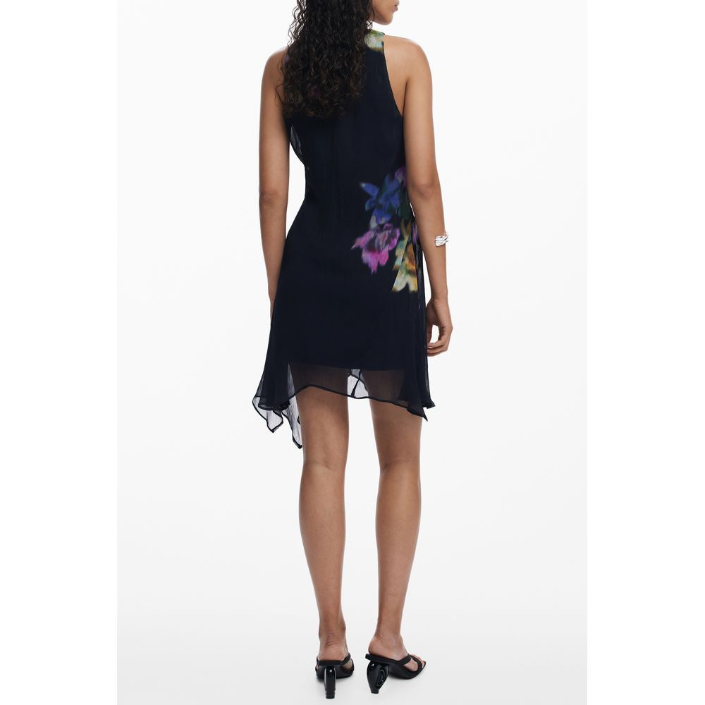Desigual Schwarzes Polyesterkleid