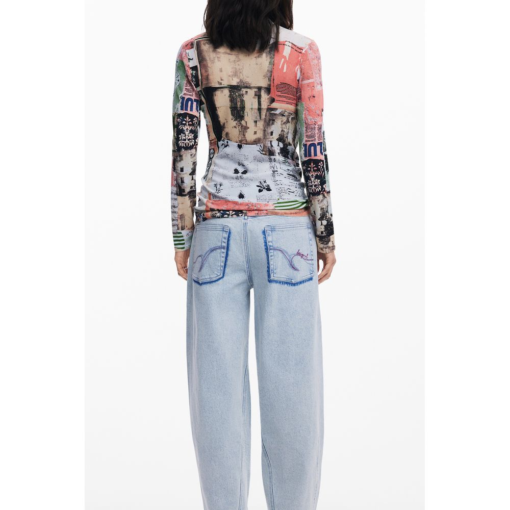 Desigual Rosa Viskose Damen Pullover