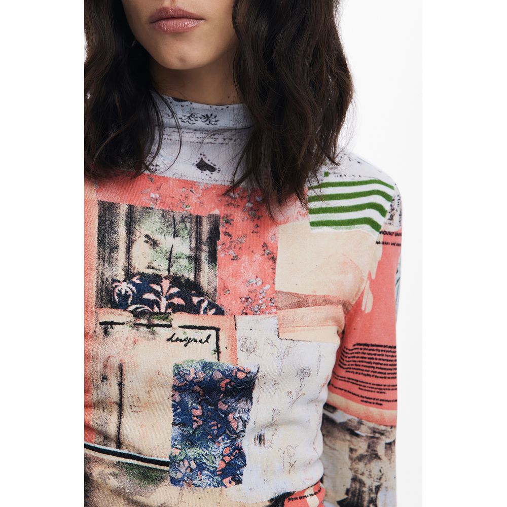 Desigual Rosa Viskose Damen Pullover