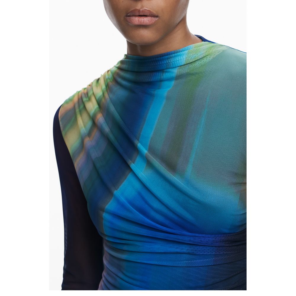 Desigual Blaues Polyesterkleid