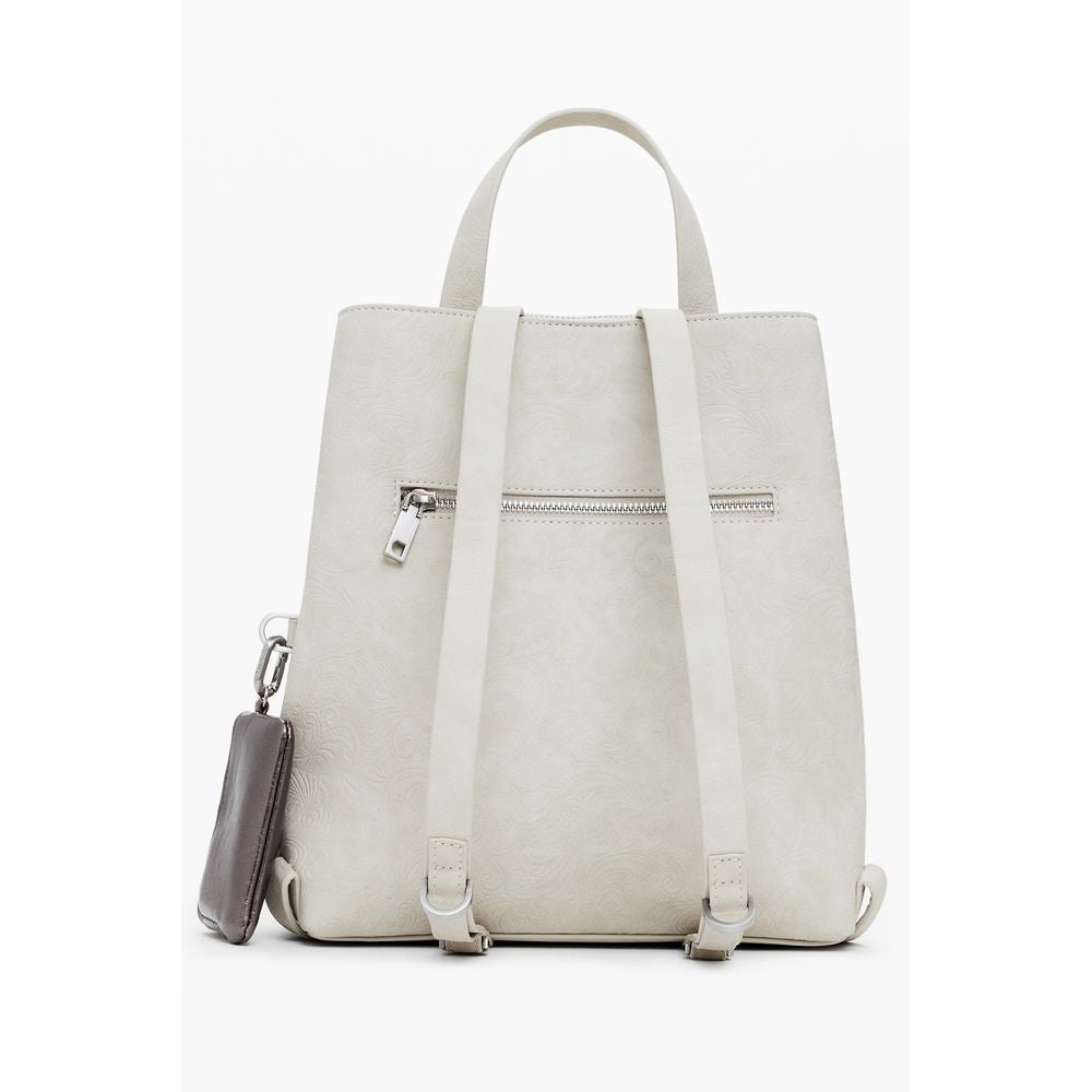 Desigual Beige Polyethylen-Rucksack
