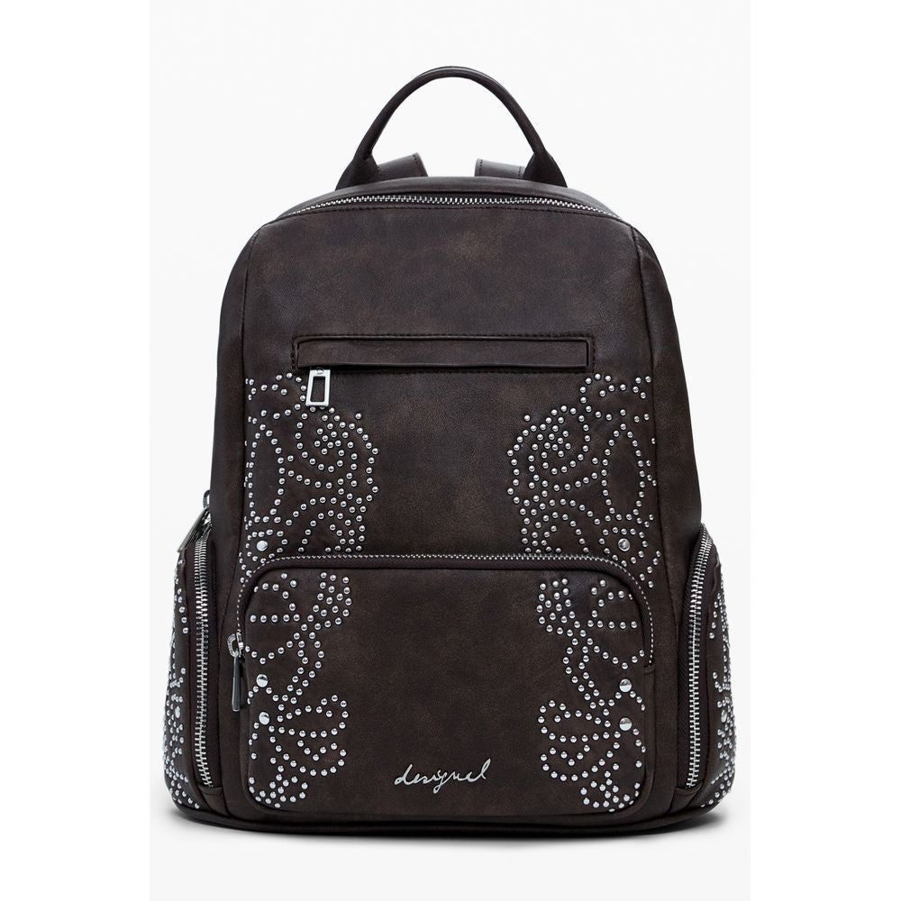 Desigual Brauner Polyethylen-Rucksack