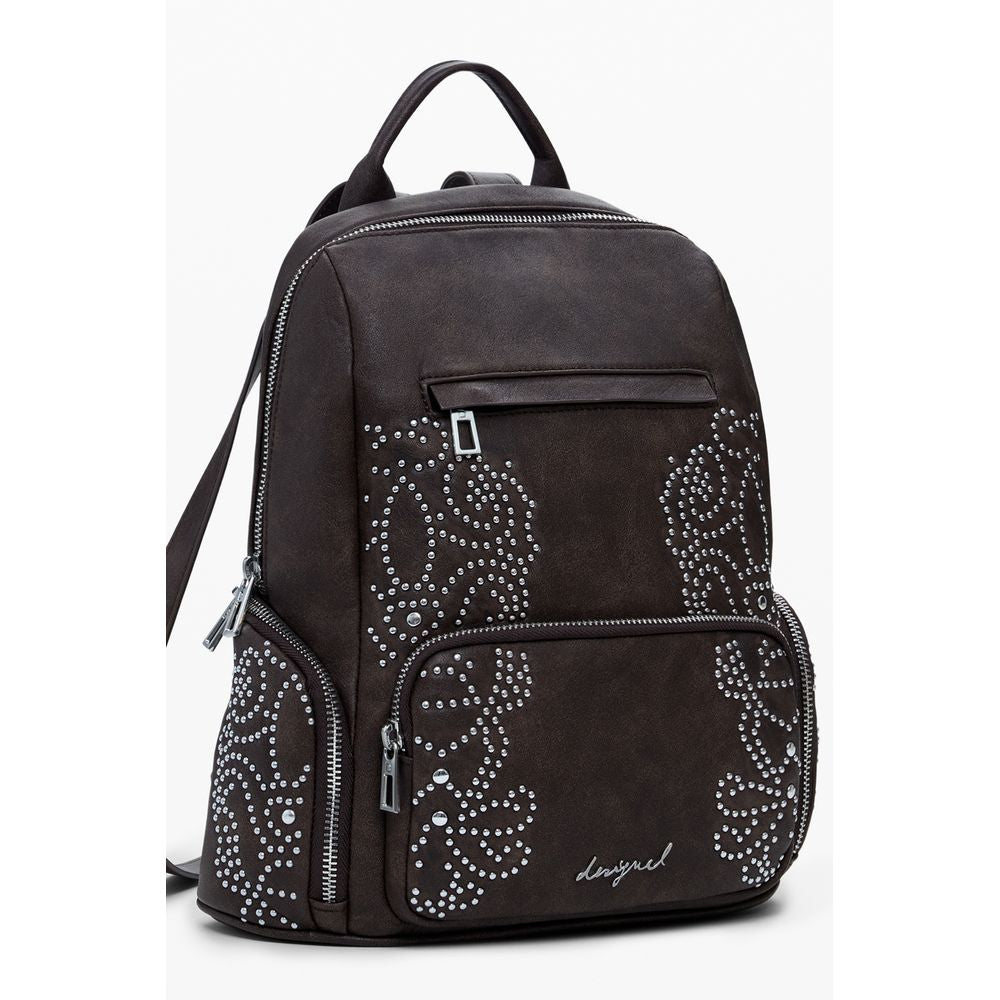 Desigual Brauner Polyethylen-Rucksack