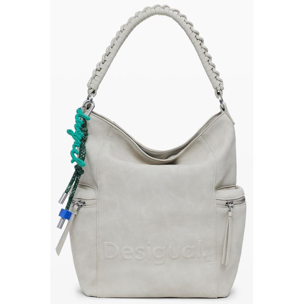 Desigual Beige Polyethylen-Rucksack