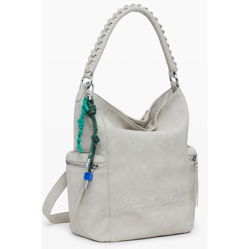 Desigual Beige Polyethylen-Rucksack