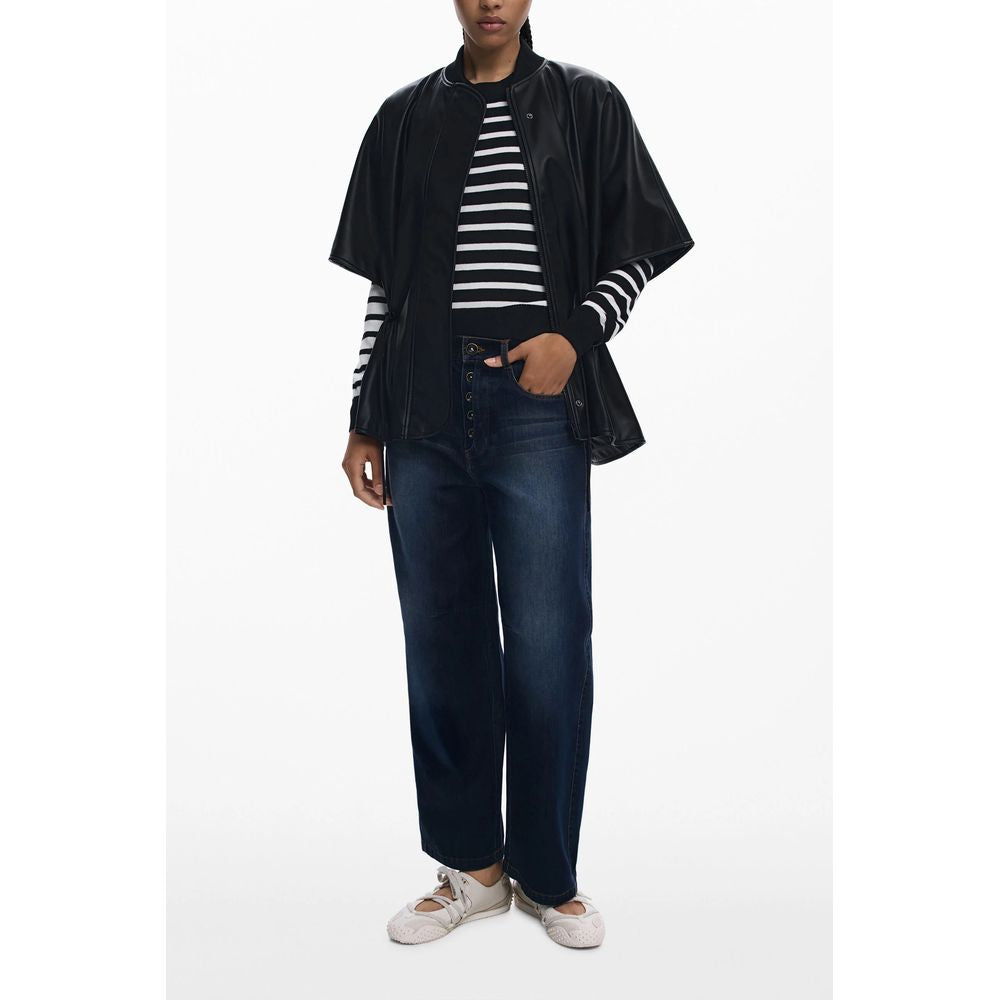 Desigual Schwarzer Polyethylen-Pullover