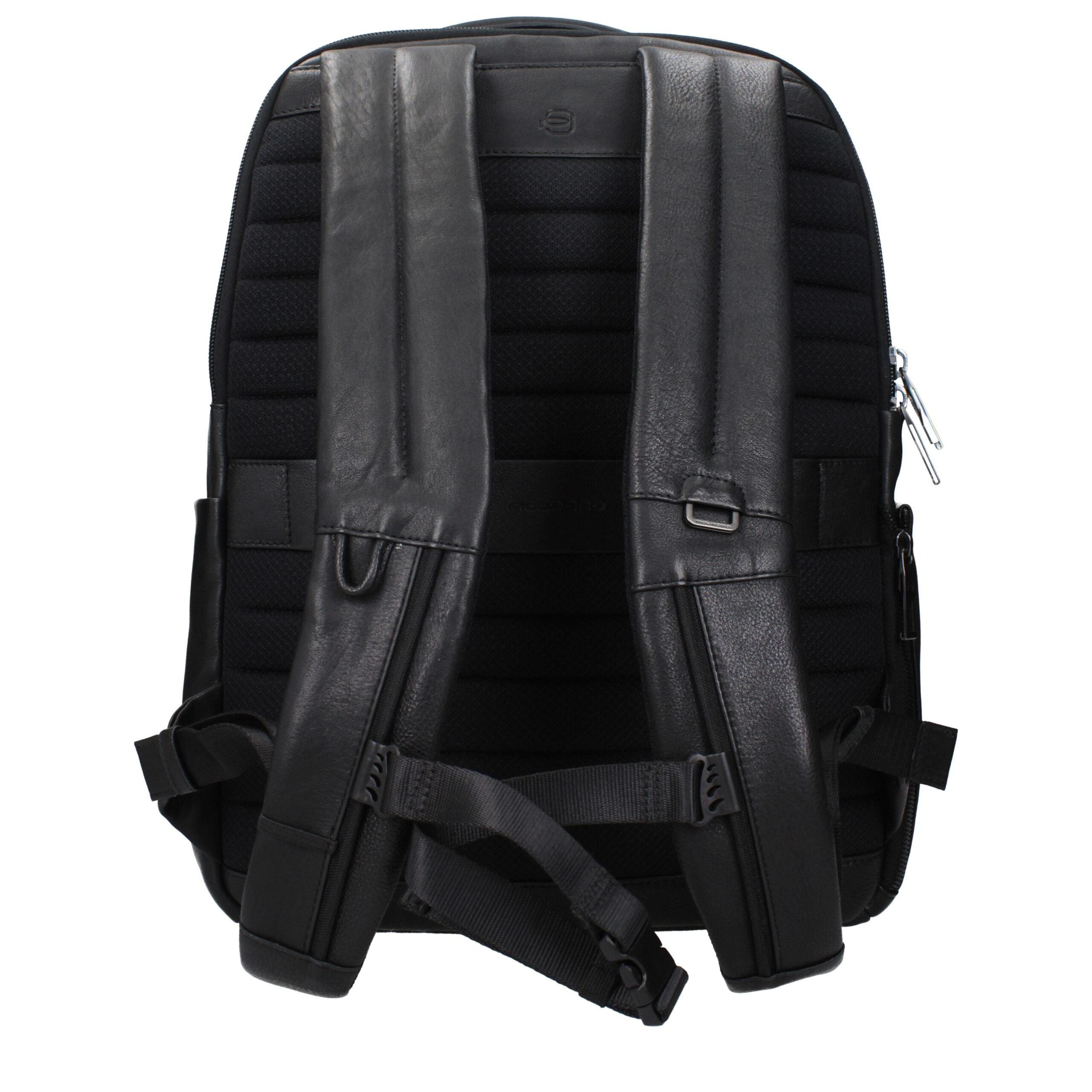 Piquadro Schwarzer Lederrucksack