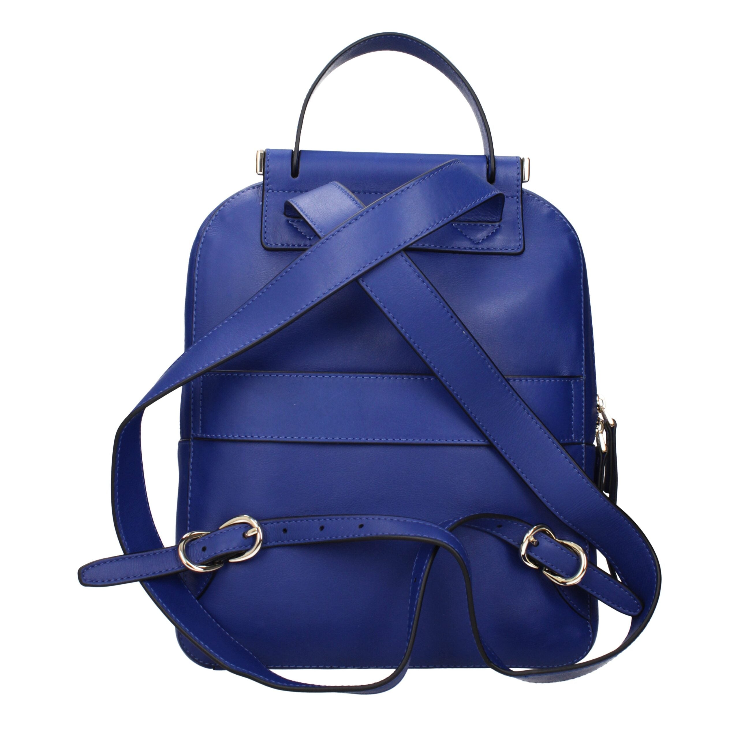 Piquadro Blauer Lederrucksack