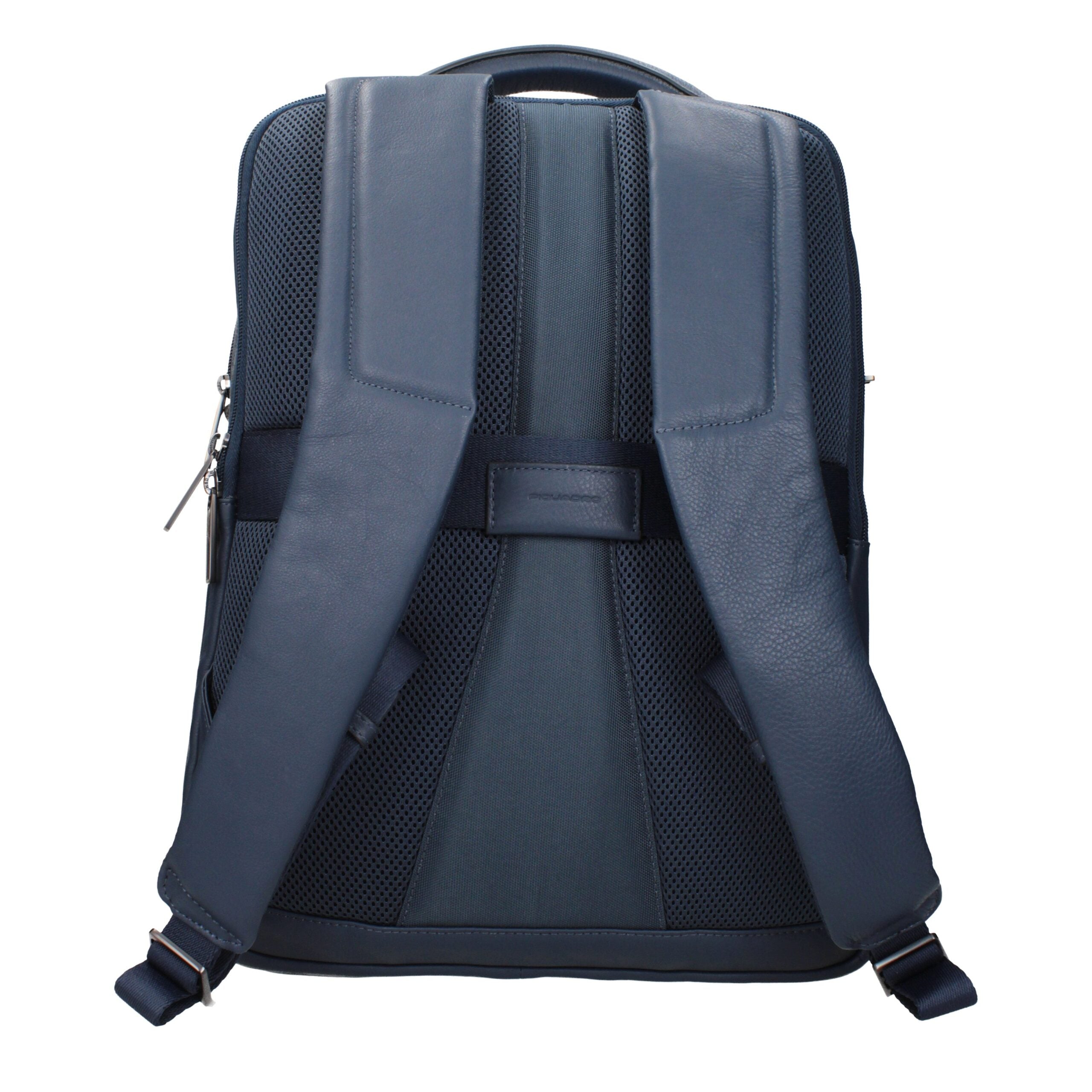 Piquadro Blauer Lederrucksack