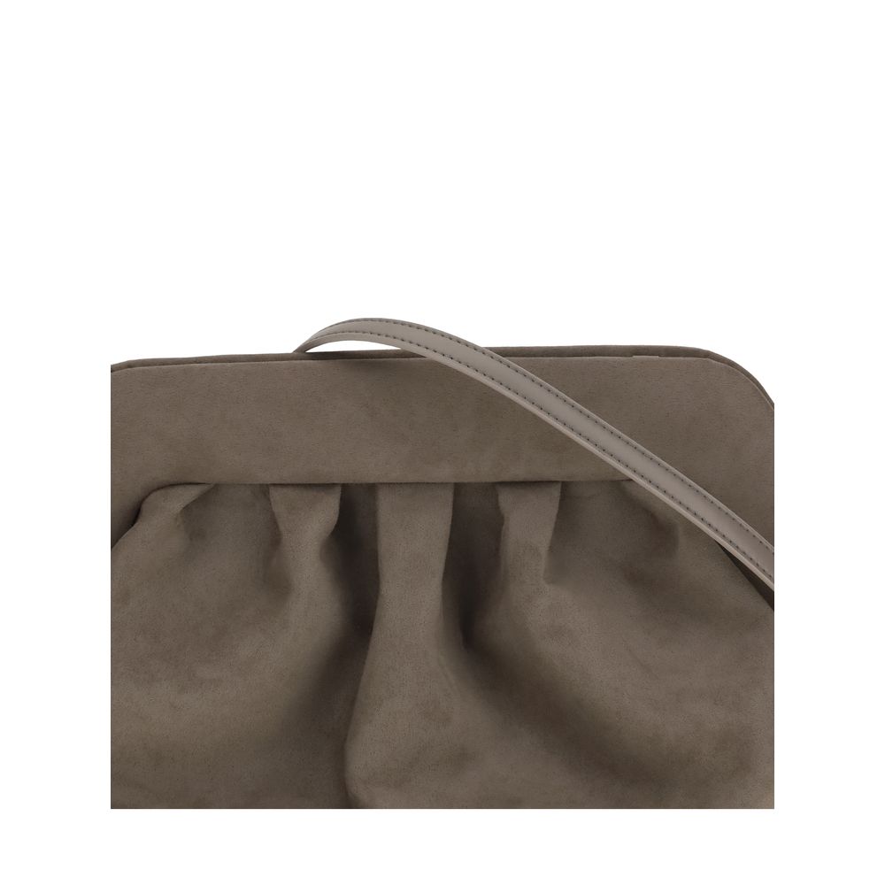 THEMOIRè Braune Clutch-Tasche aus anderen Fasern