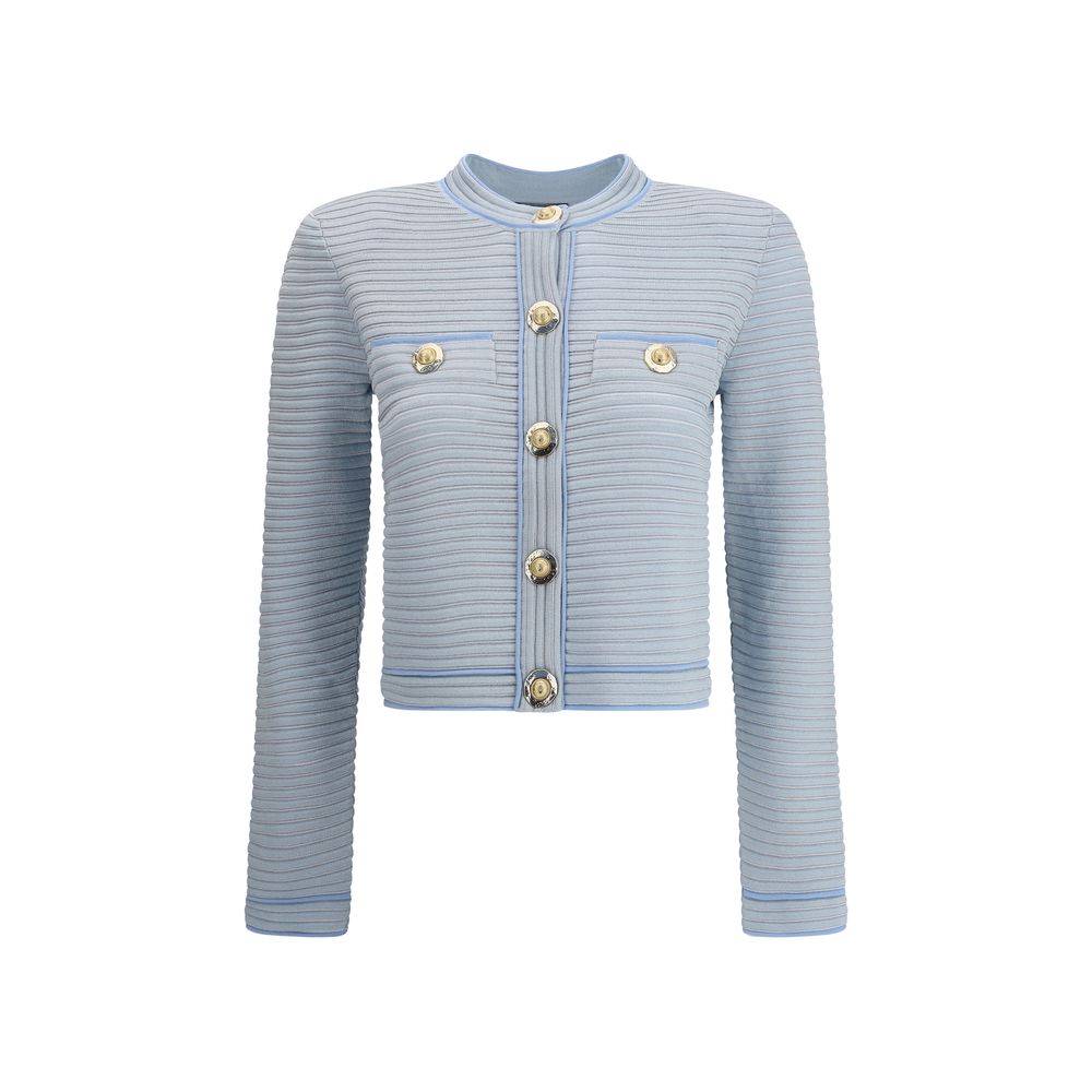 Balmain Geprägter Strickcardigan