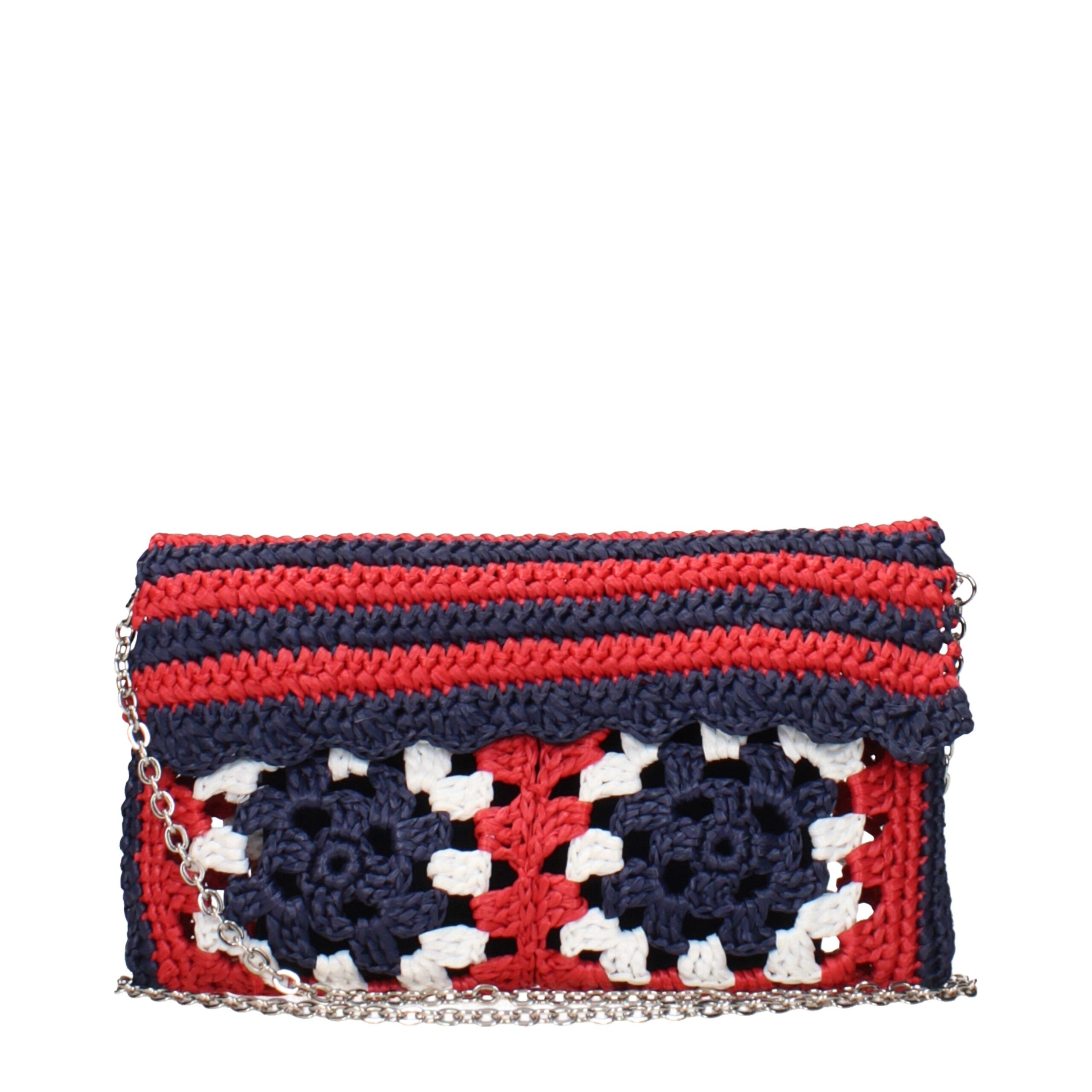 Miu Miu Bunte Raffiabast-Clutch