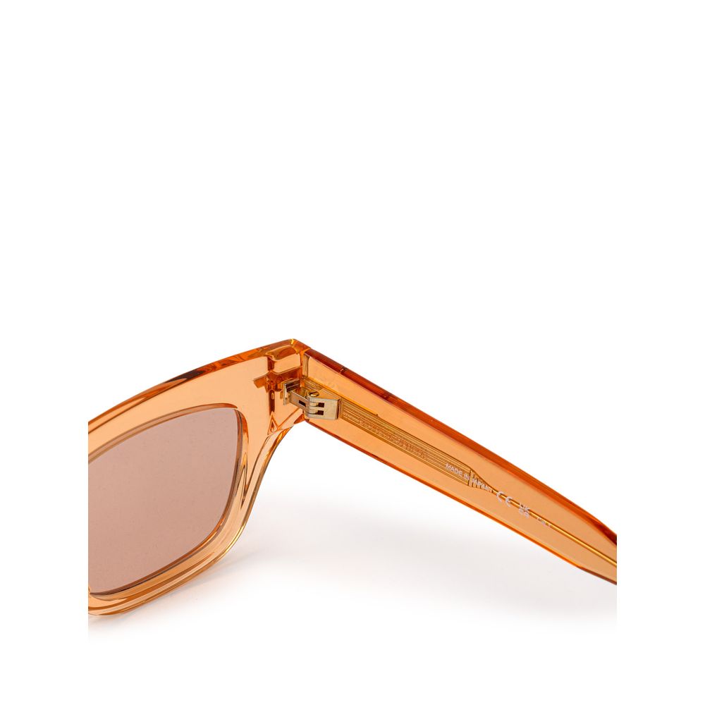 Bottega Veneta Orange Acetat-Sonnenbrille