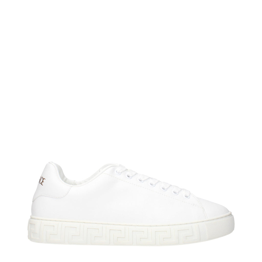 Versace Weiße Leder-Low Tops
