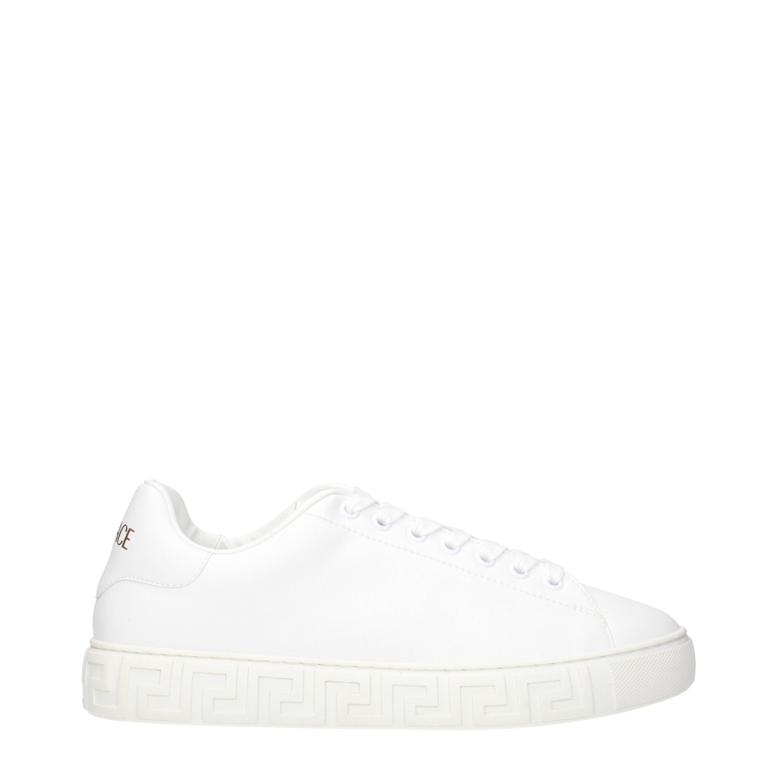 Versace Weiße Leder-Low Tops