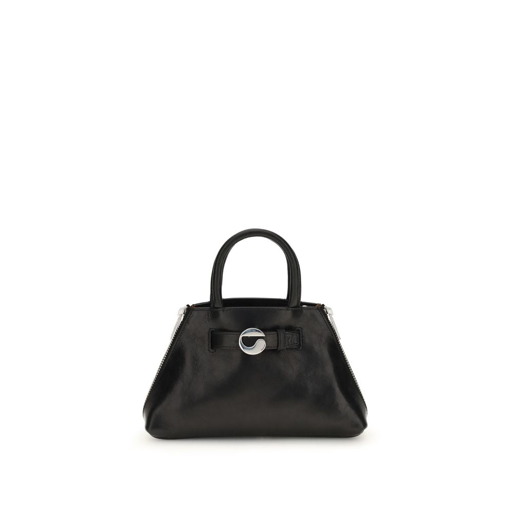 Coperni Schwarze Kalbshaut Bos Taurus Schultertasche