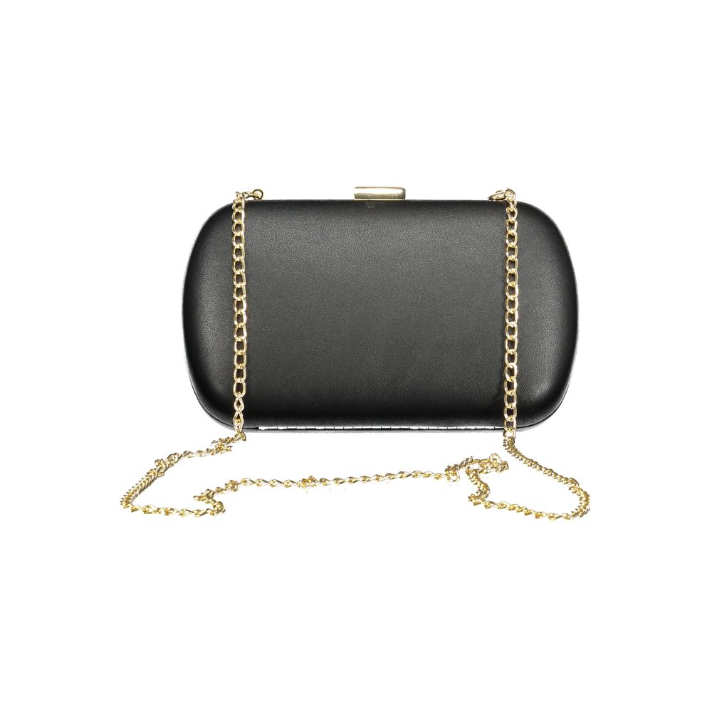 Mario Valentino Black Polyurethane Women Handbag