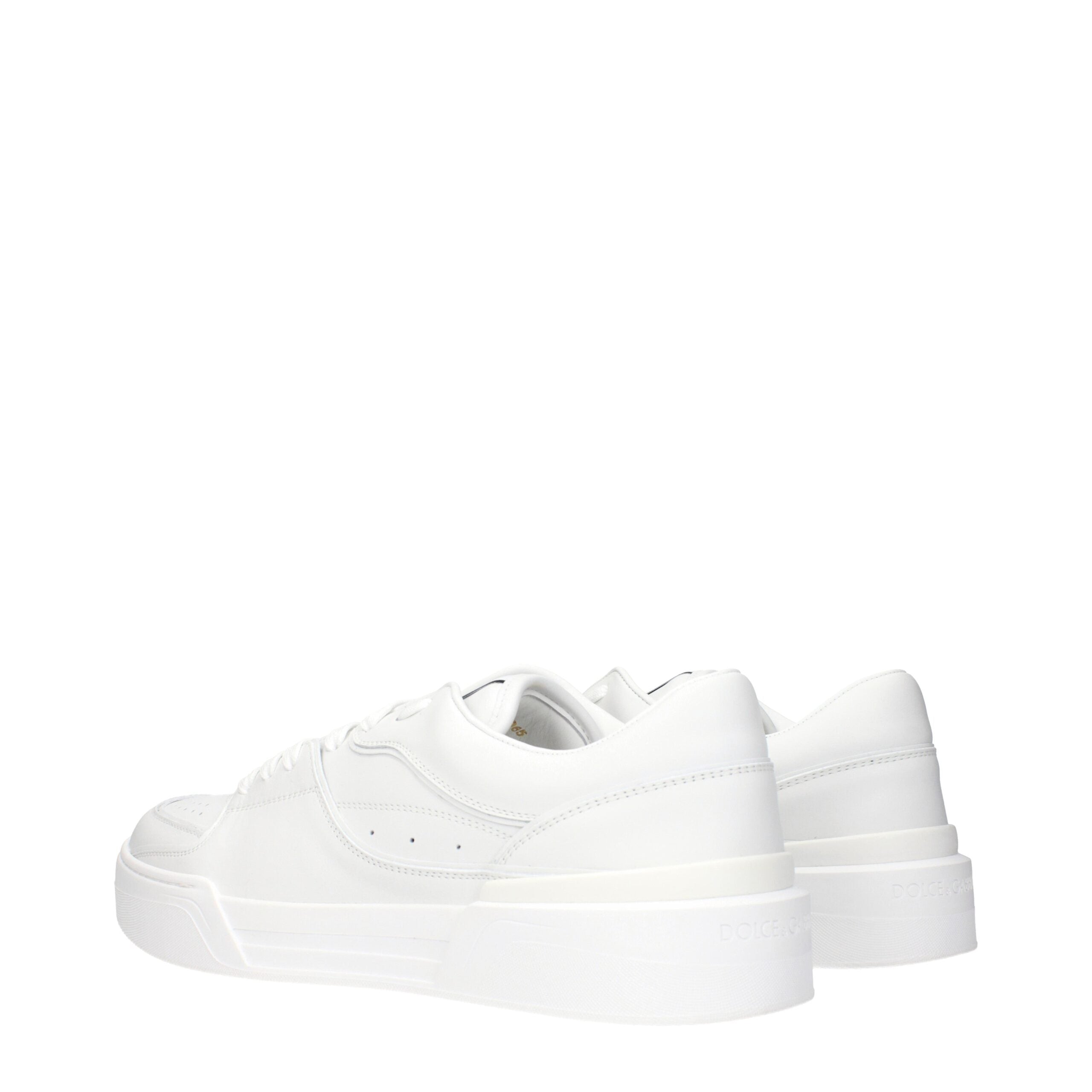 Dolce & Gabbana Weiße Leder-Low Tops
