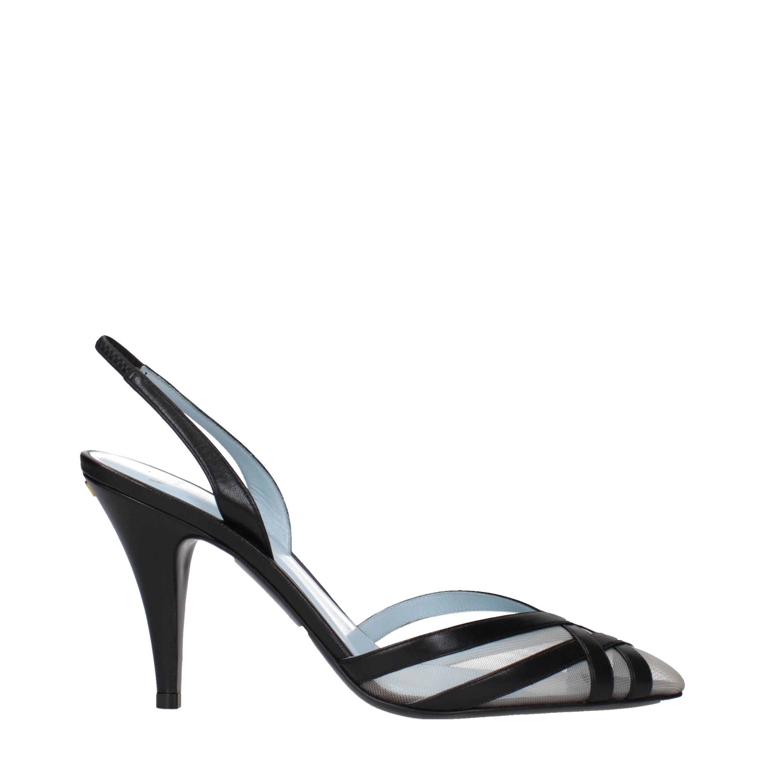Valentino Garavani Schwarze Leder High Heel Pumps