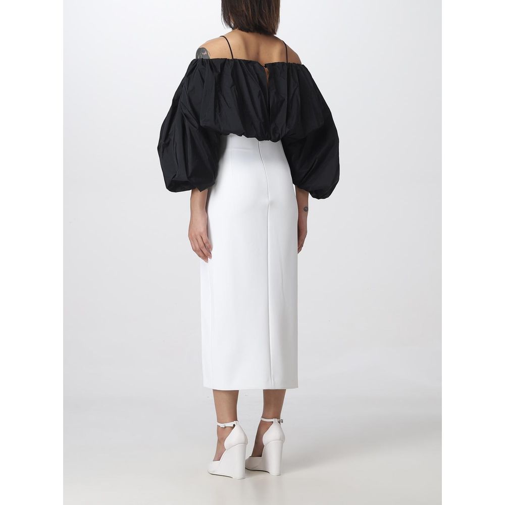 PINKO Weiße Polyester-Midi-Rock