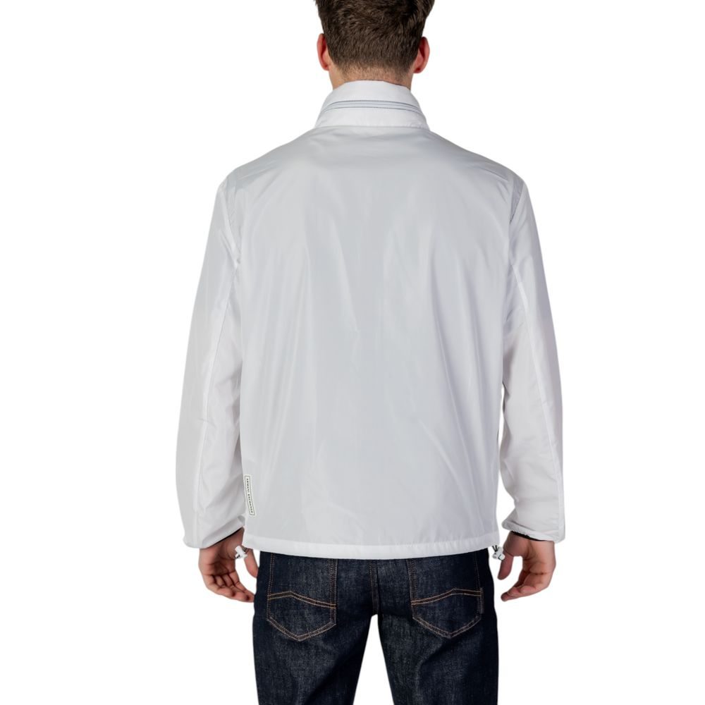 Armani Exchange Weiße Polyesterjacken &amp