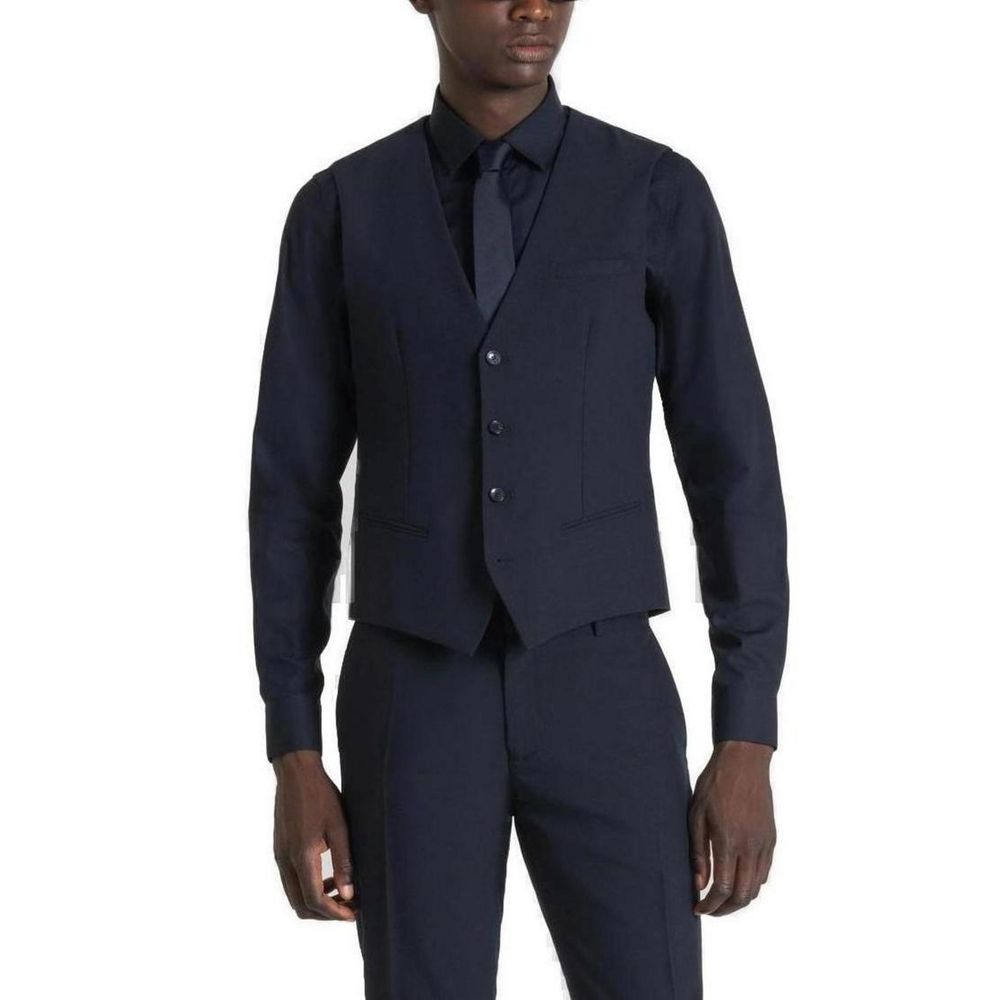 Antony Morato Blaue Polyesterweste
