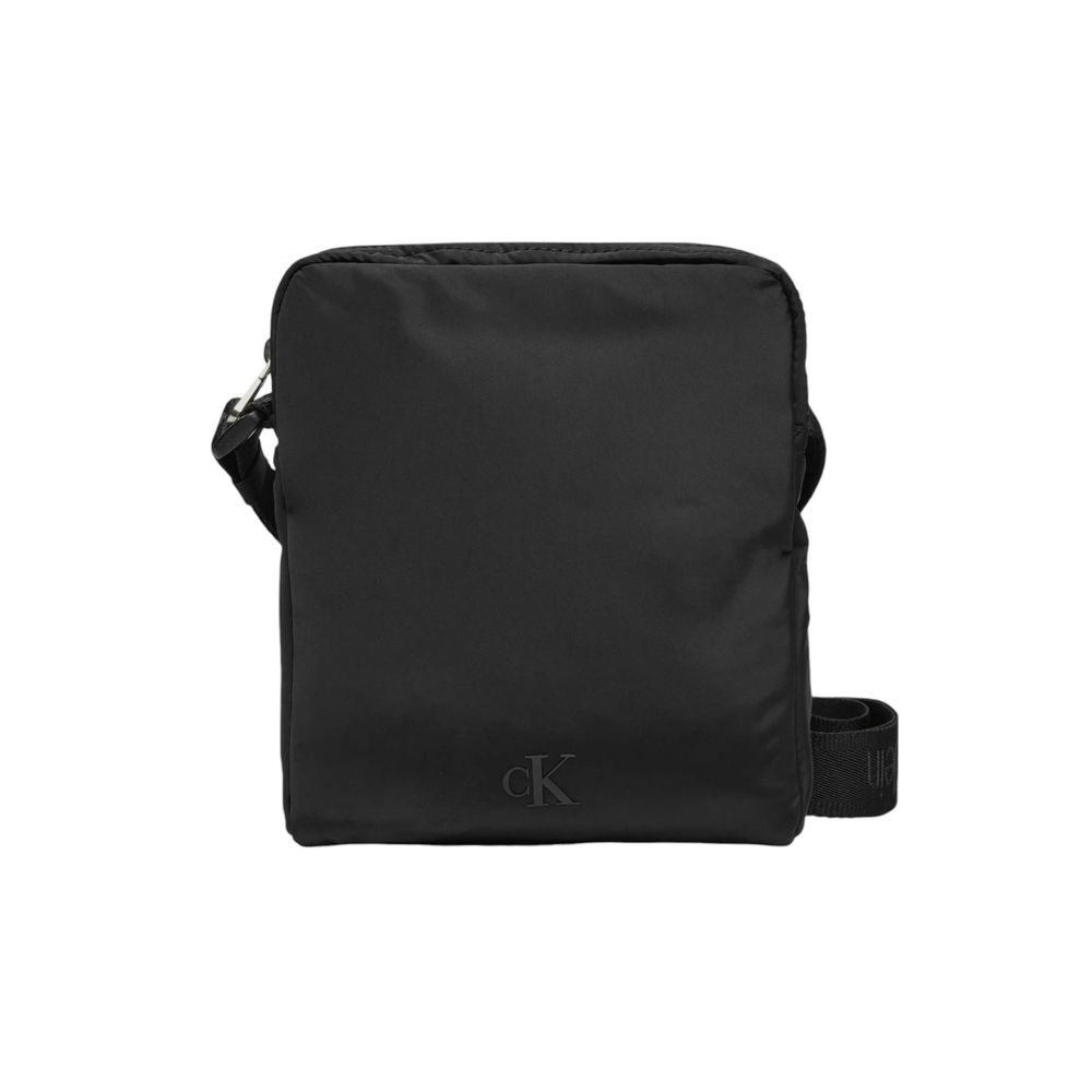Calvin Klein Schwarze Messenger-Tasche aus recyceltem Polyester
