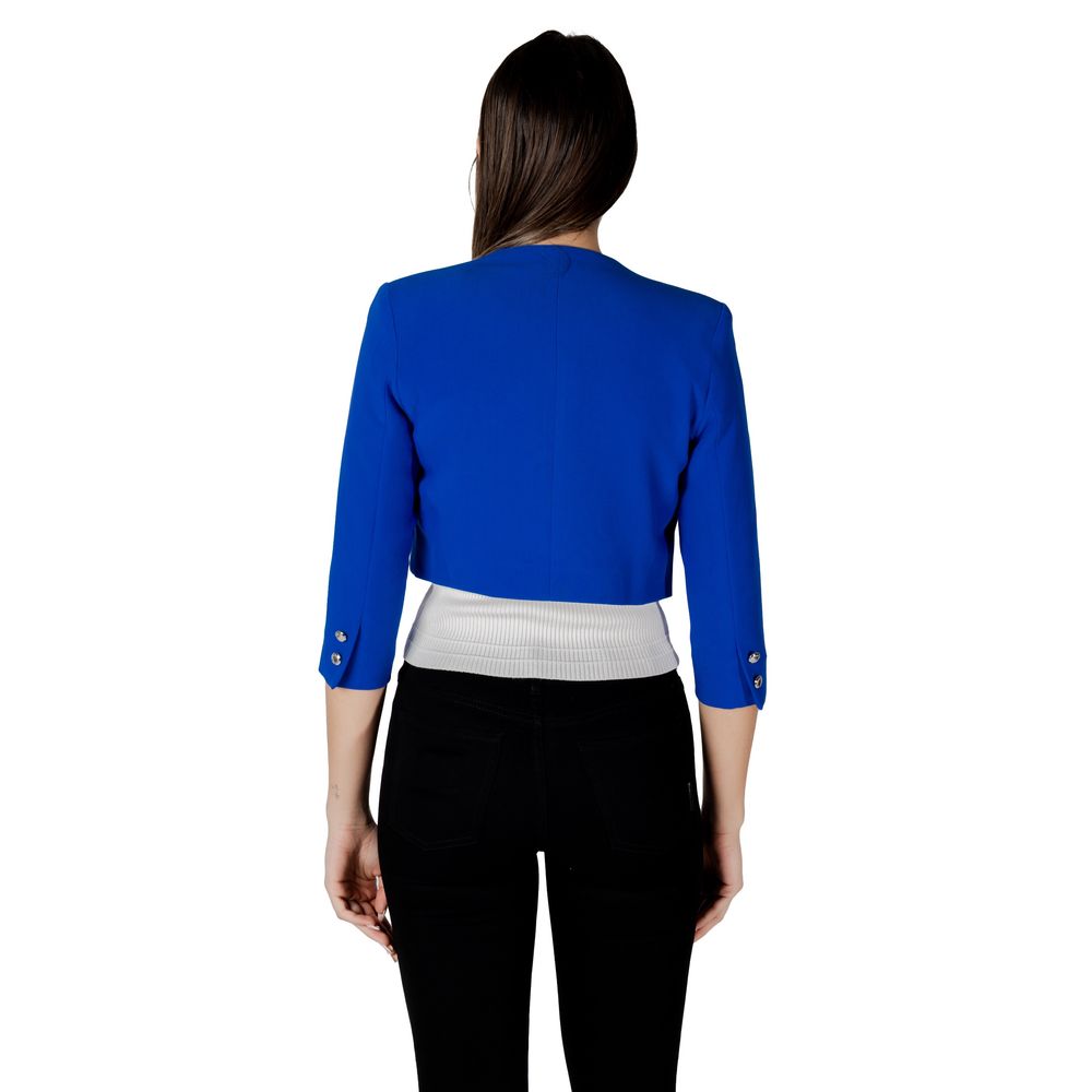 Morgan De Toi Blue Polyester Full-Length Jacket