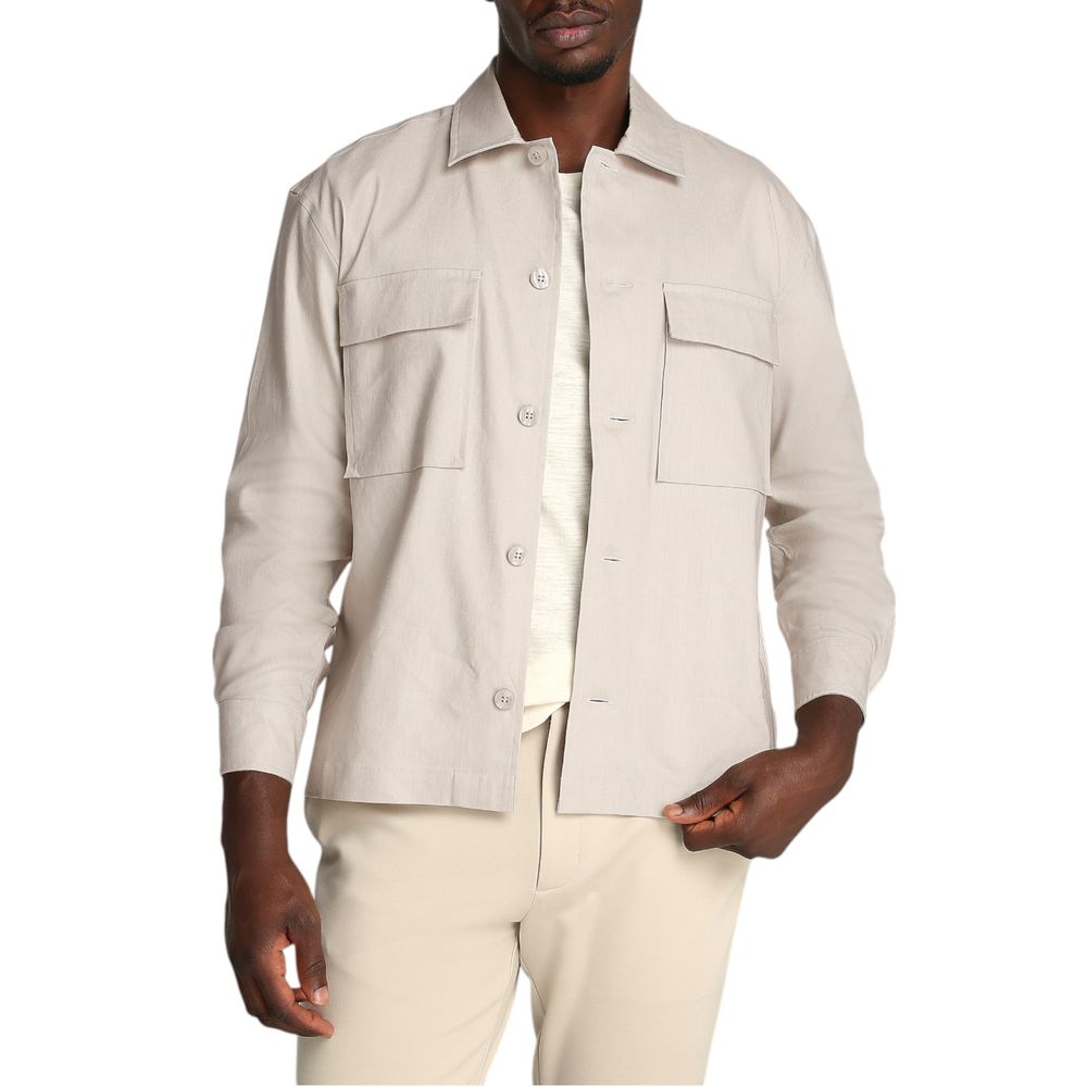 Calvin Klein Beige Lyocell Jackets And Coat