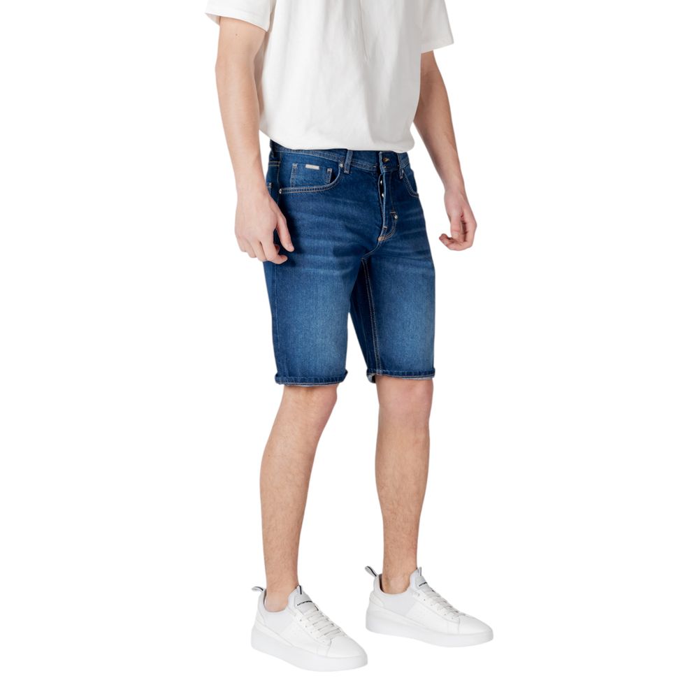 Antony Morato Blaue Baumwoll-Bermudas