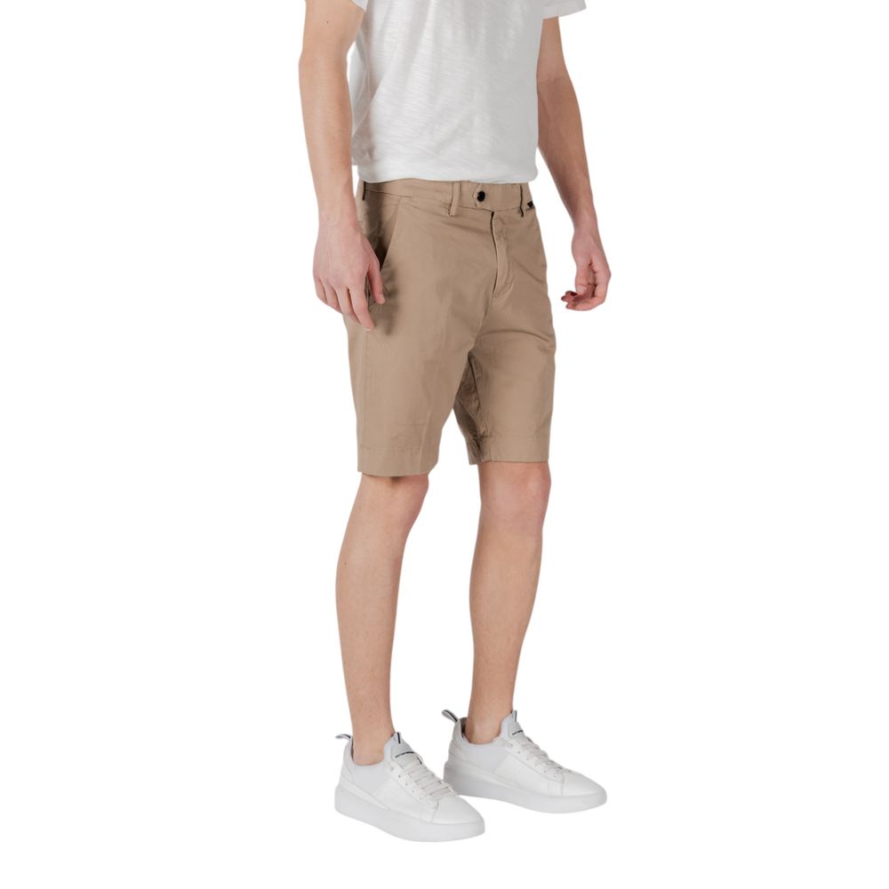 Antony Morato Beigefarbene Baumwoll-Bermudas