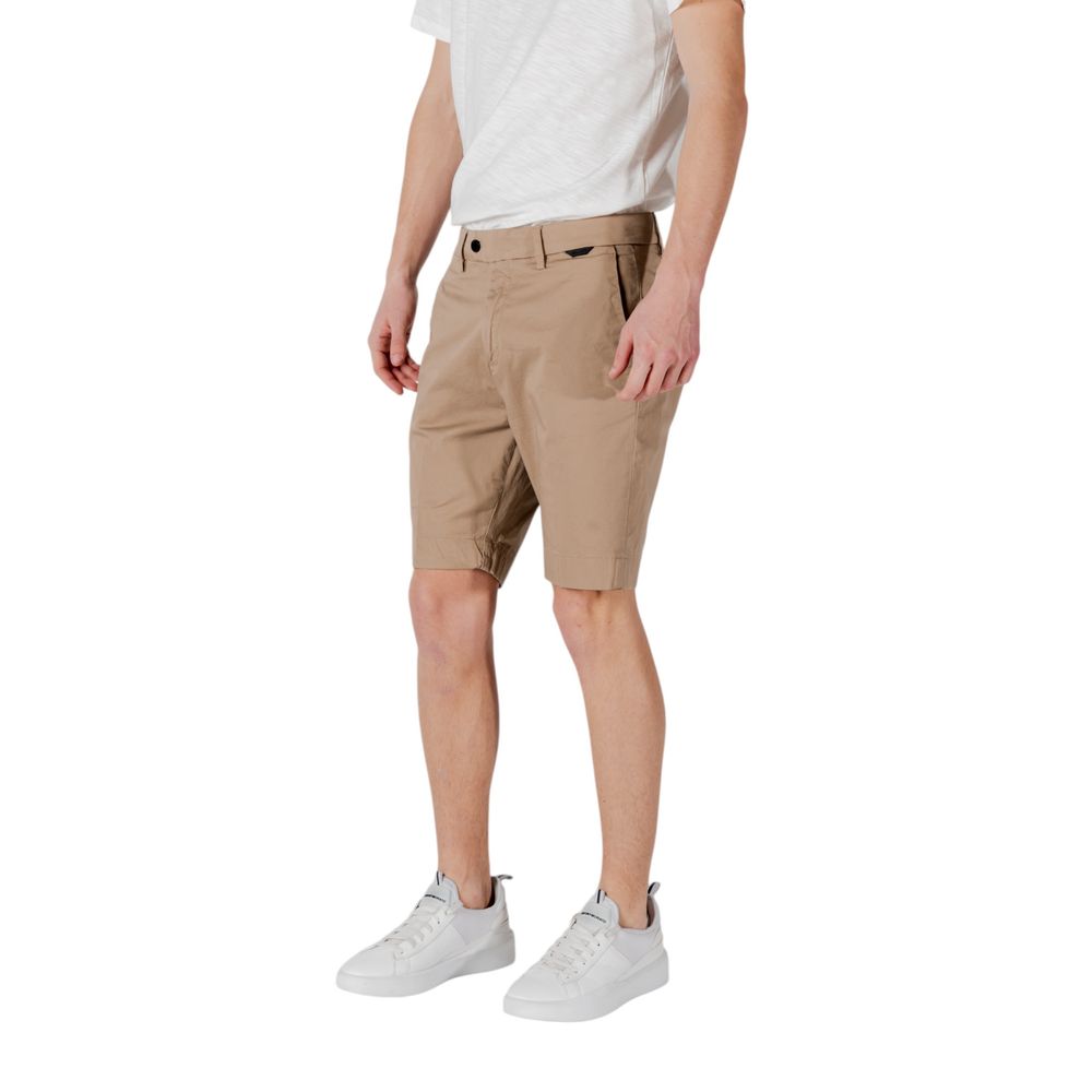 Antony Morato Beigefarbene Baumwoll-Bermudas