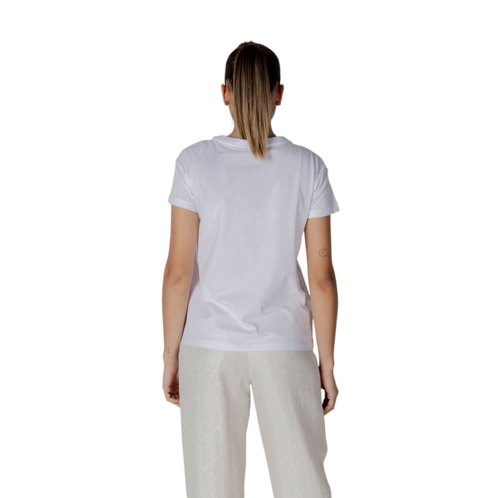 Armani Exchange T-Shirt aus weißer Baumwolle