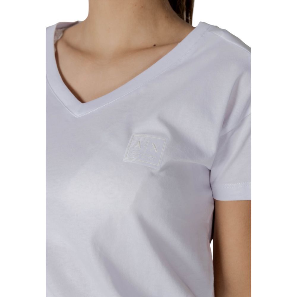 Armani Exchange T-Shirt aus weißer Baumwolle