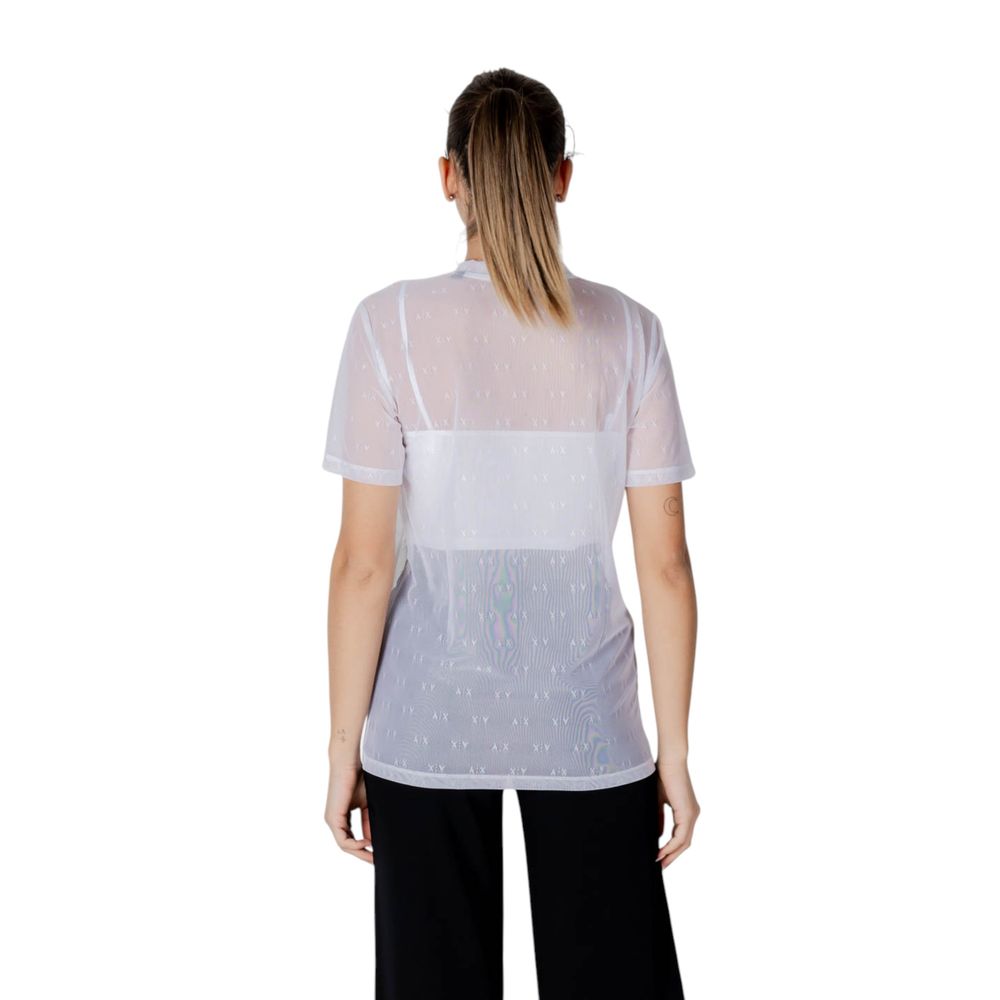 Armani Exchange T-Shirt aus weißem Polyamid