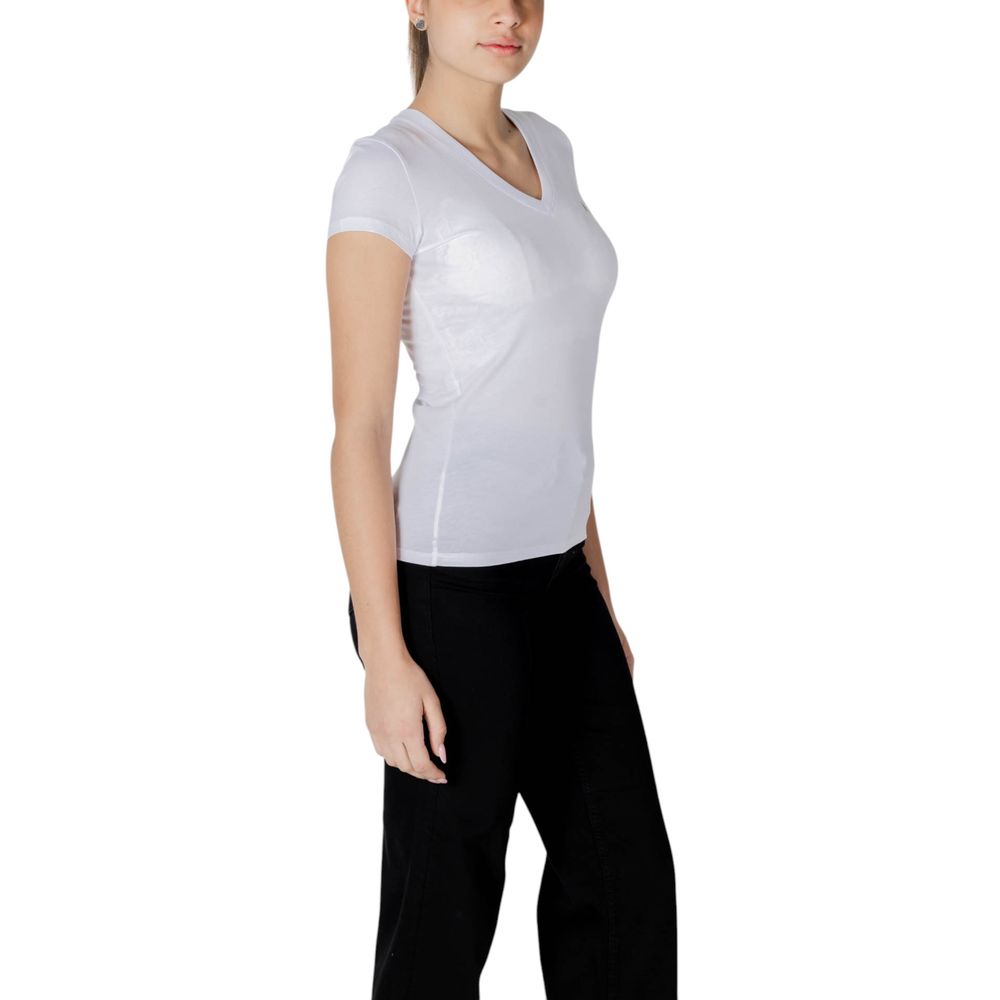 Armani Exchange T-Shirt aus weißer Baumwolle