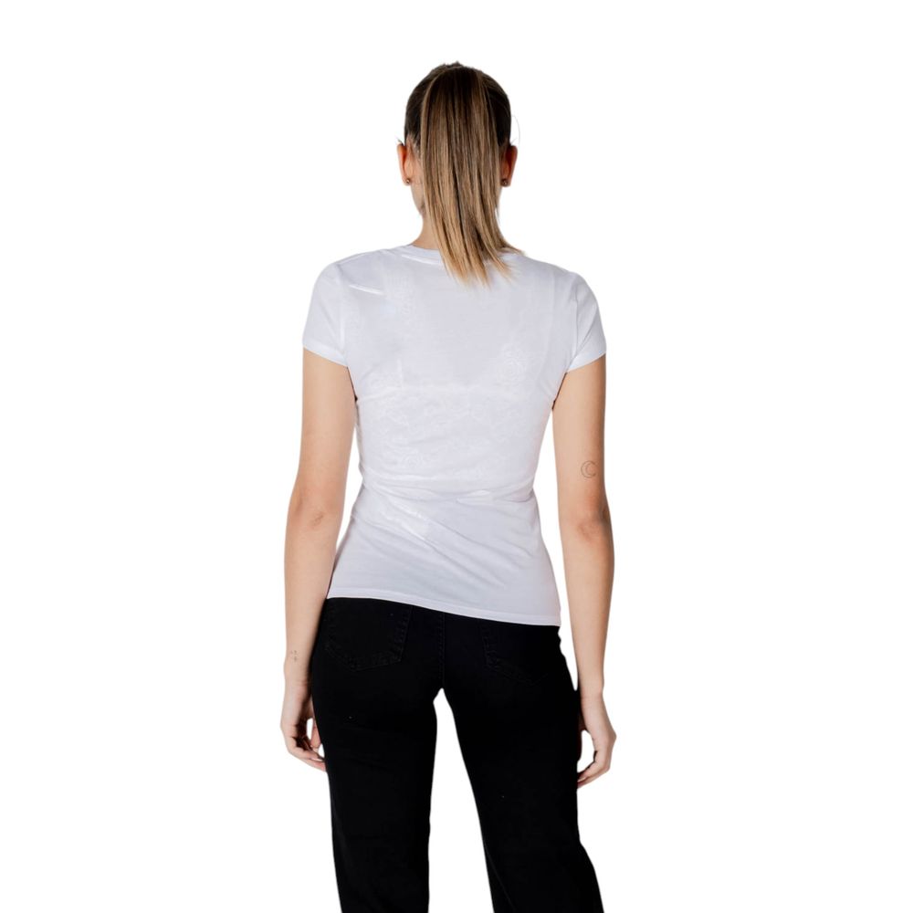 Armani Exchange T-Shirt aus weißer Baumwolle