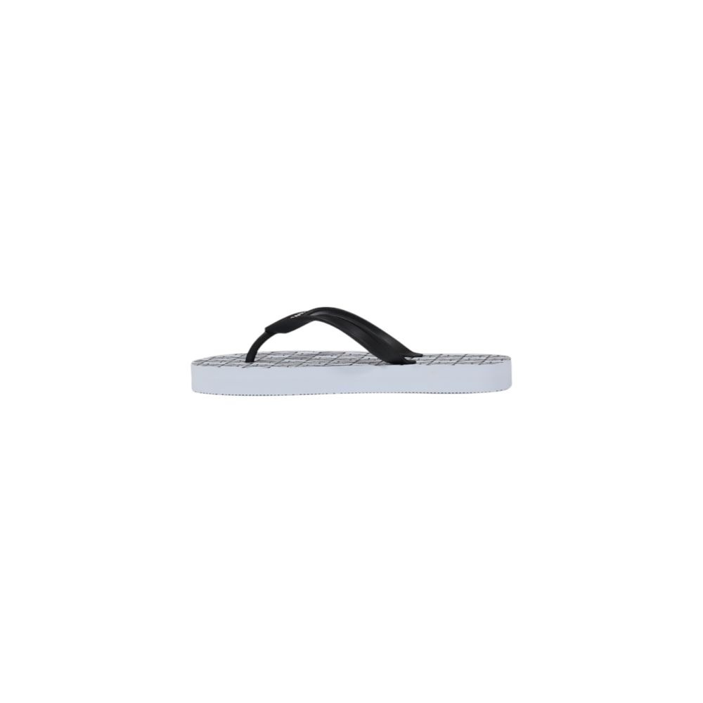 Armani Exchange Weiße Flip-Flop-Sandale aus Gummi