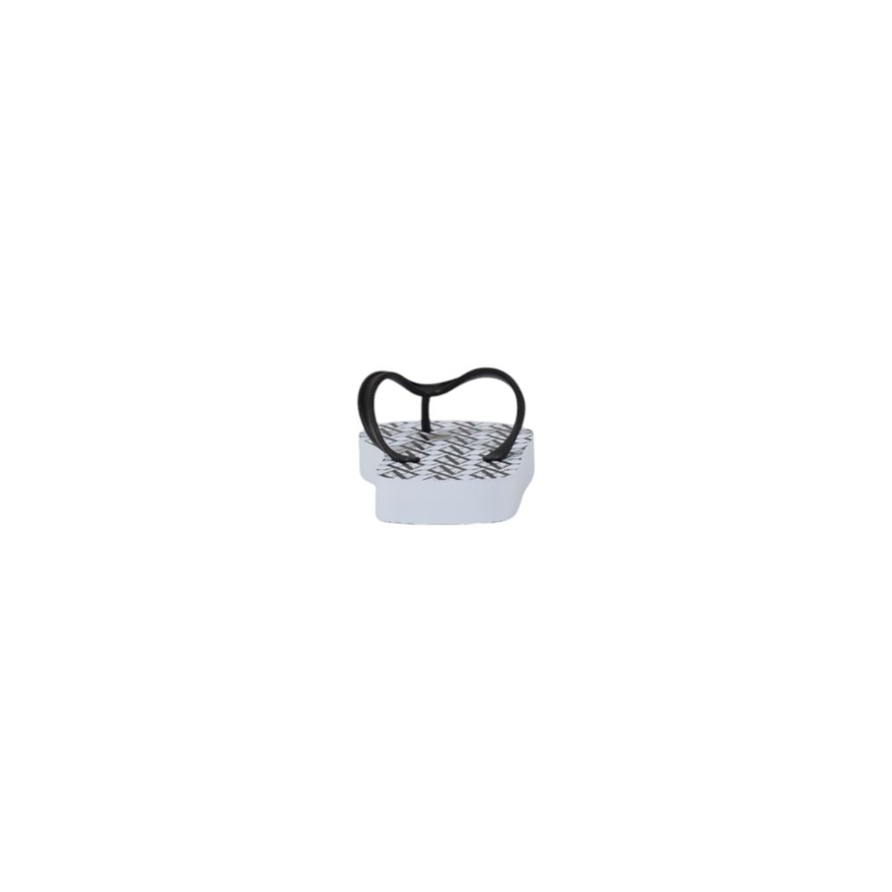 Armani Exchange Weiße Flip-Flop-Sandale aus Gummi