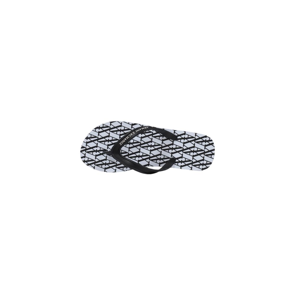 Armani Exchange Weiße Flip-Flop-Sandale aus Gummi