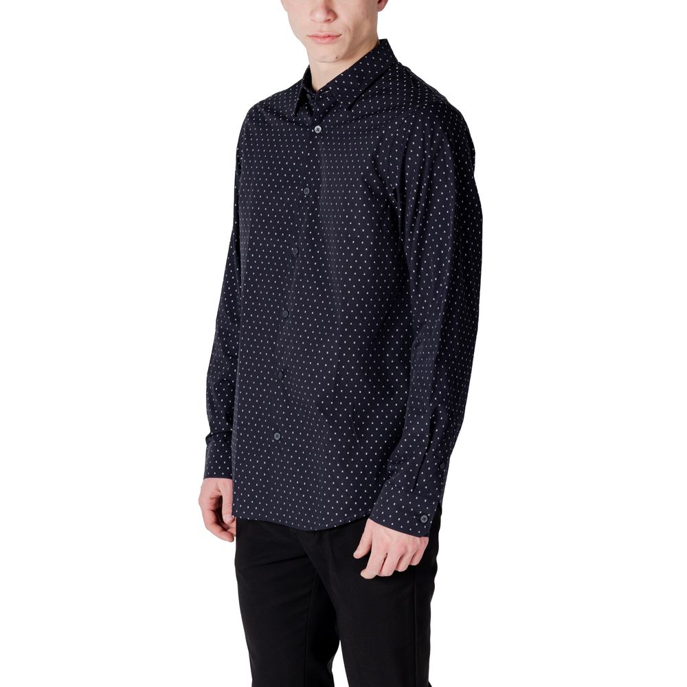Armani Exchange Blaues Baumwollhemd