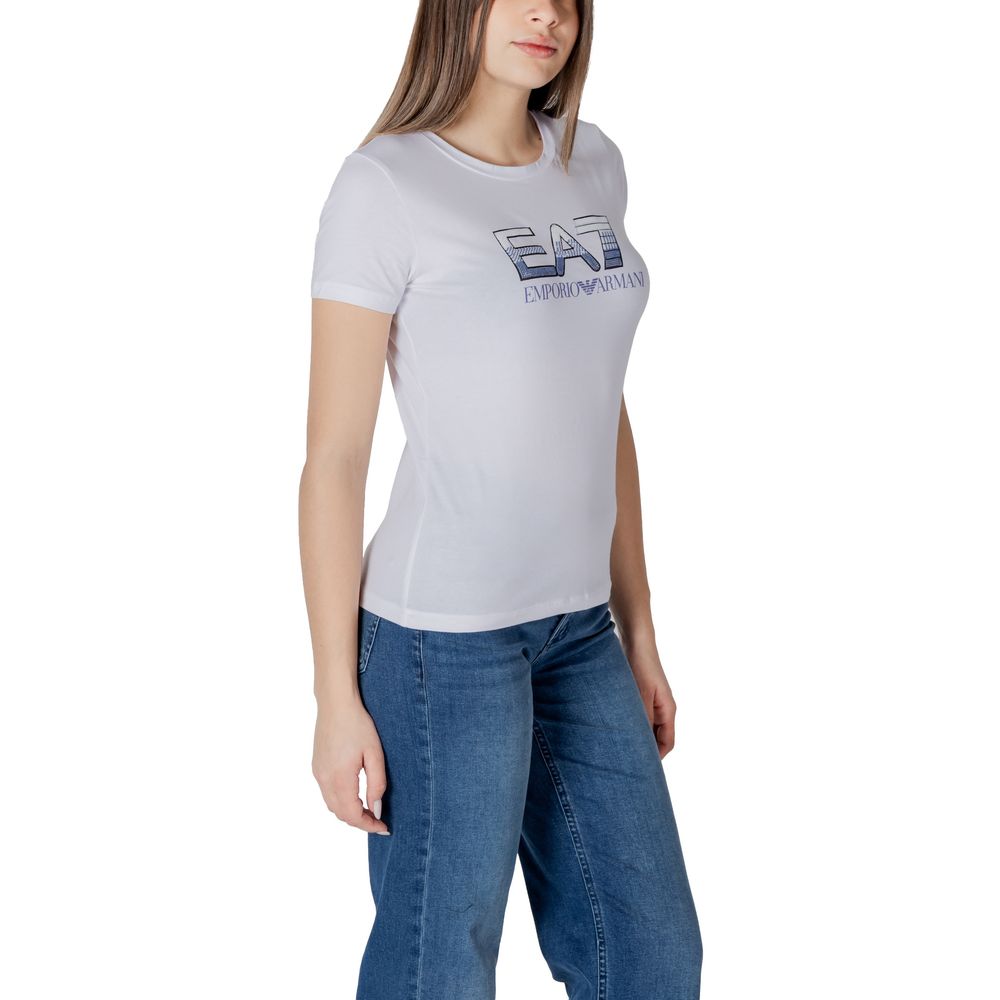EA7 Emporio Armani White Cotton Sportswear
