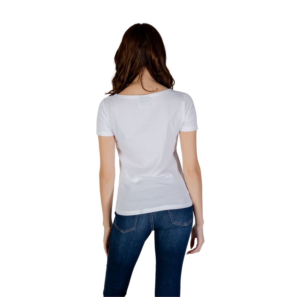 EA7 Emporio Armani White Cotton Sportswear