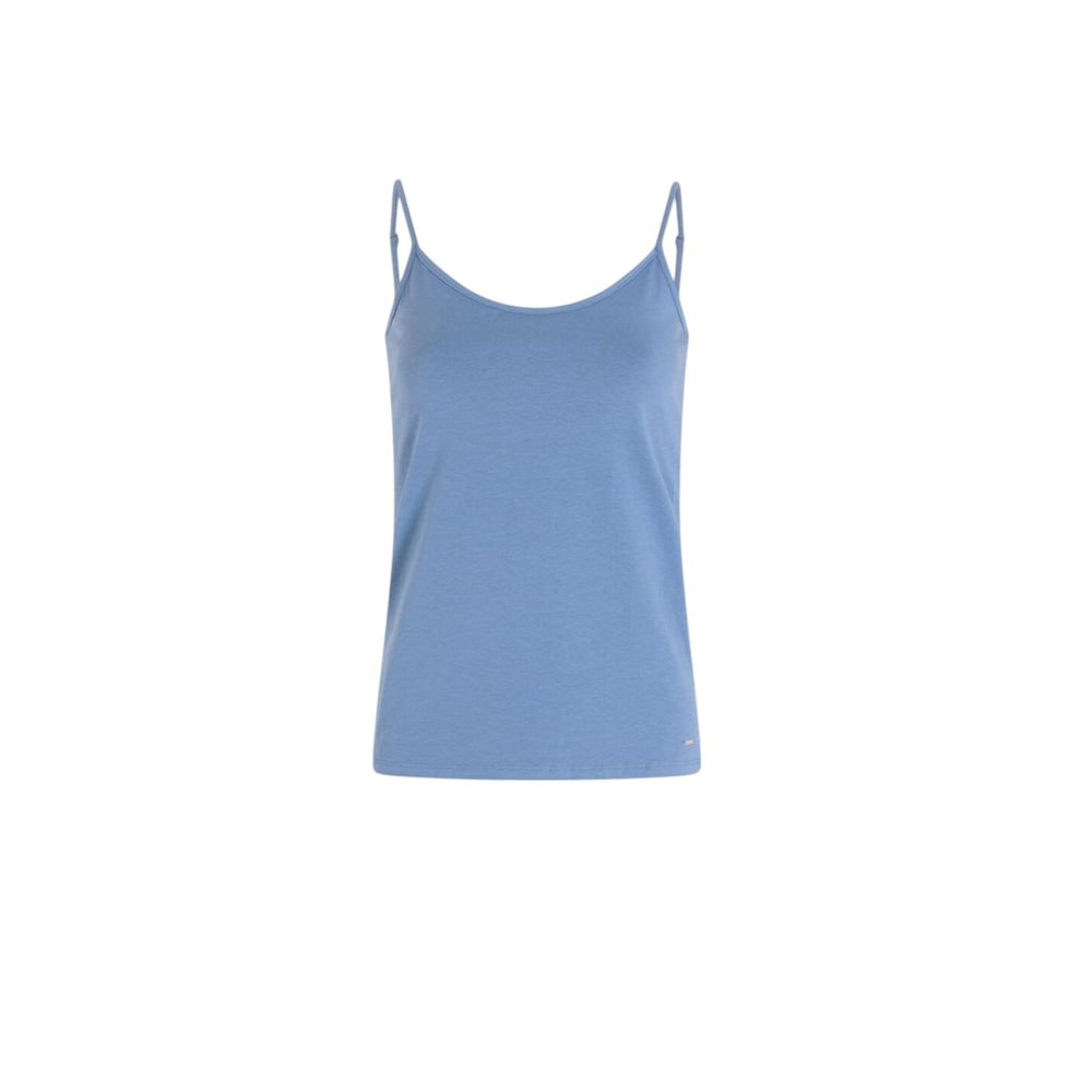Morgan De Toi Blaues Baumwoll-Tank-Top