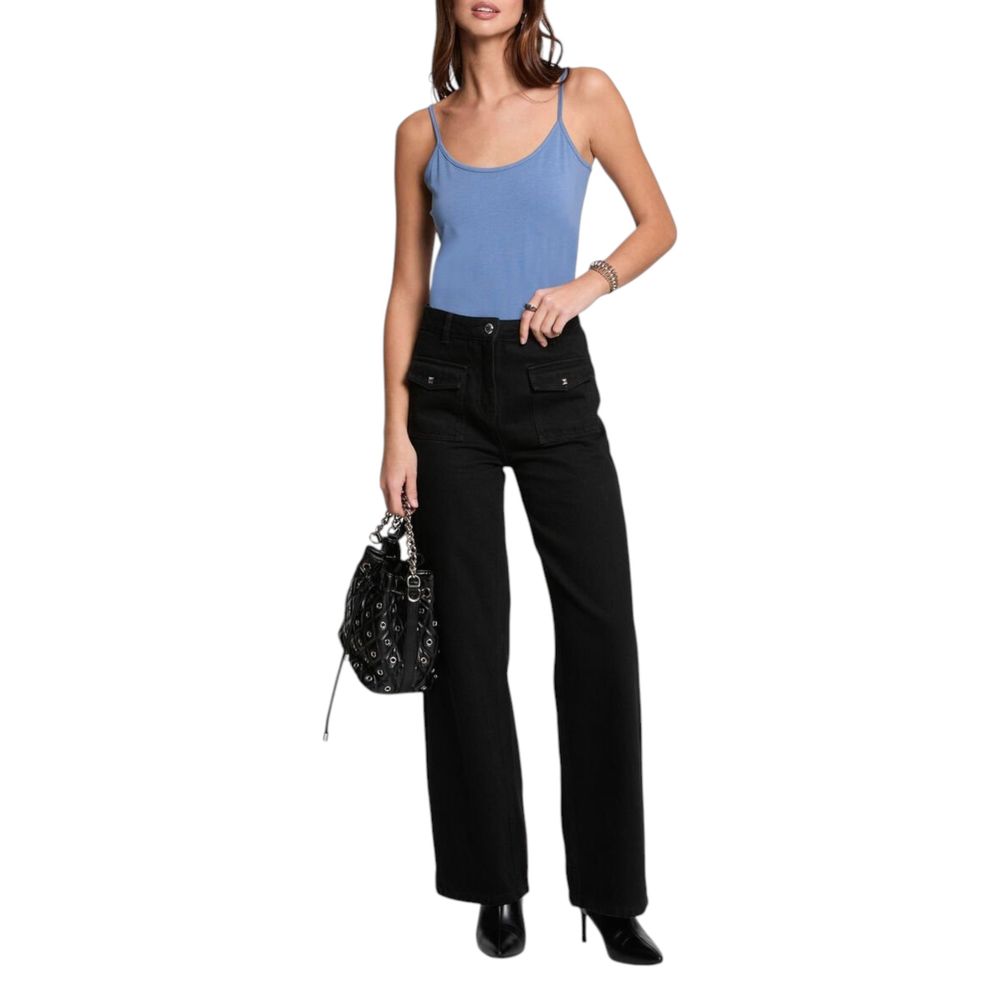 Morgan De Toi Blaues Baumwoll-Tank-Top