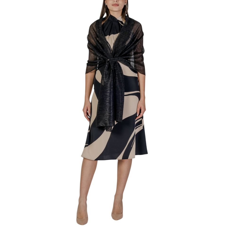 Rinascimento Schwarzer Polyester-Schal