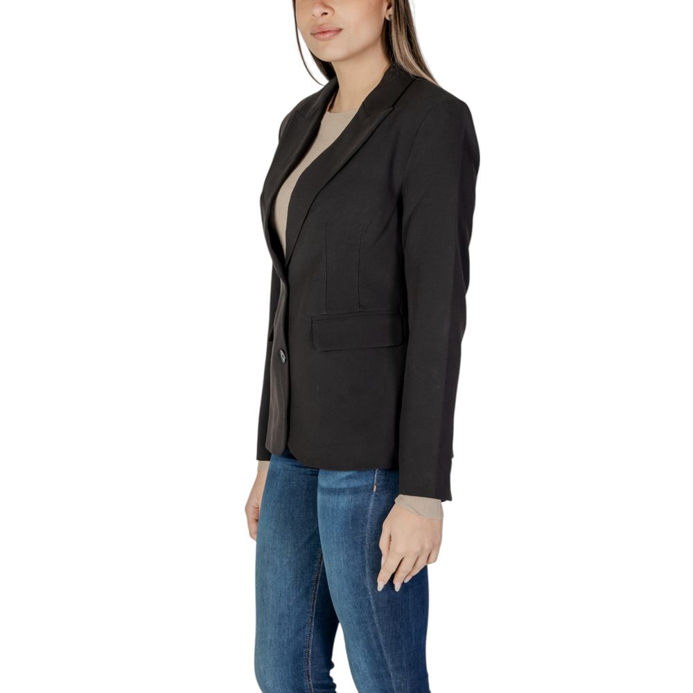Only Schwarzer Blazer aus recyceltem Polyester