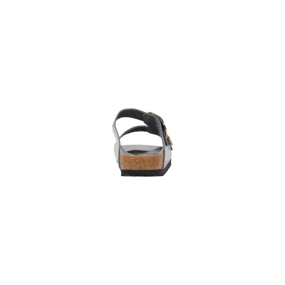 Birkenstock Graue Lederslipper