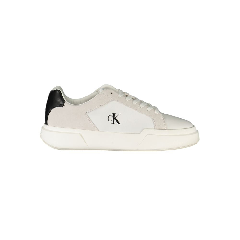 Calvin Klein Weißes Leder Herren Sneaker