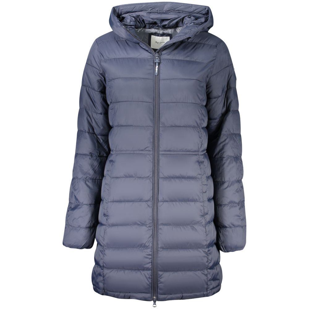 Pepe Jeans Blaue Polyamid Damen Jacke